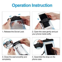 Universal Waterproof Case, Mobile Phone Pouch for Hospitals, Swimming, Hiking, Biking, Underwater Photography, Rain Fits Upto 6.5 Inch Mobiles(1PCS) 